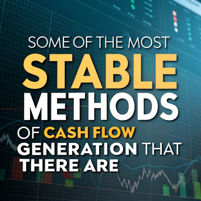 Some of the Most Stable Methods of Cash Flow Generation That There Are