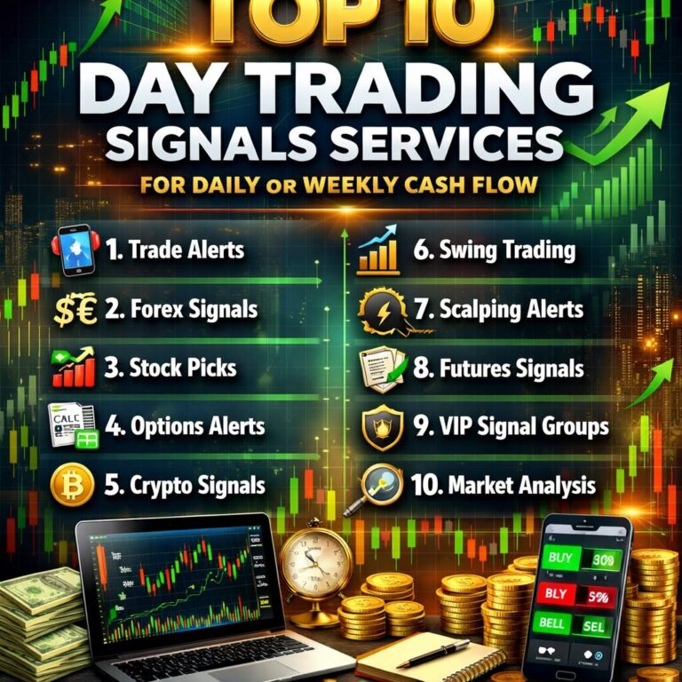 Top 10 Day Trading Signals Services for Daily or Weekly Cash Flow